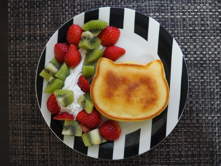 フルーツを添えてみたりして