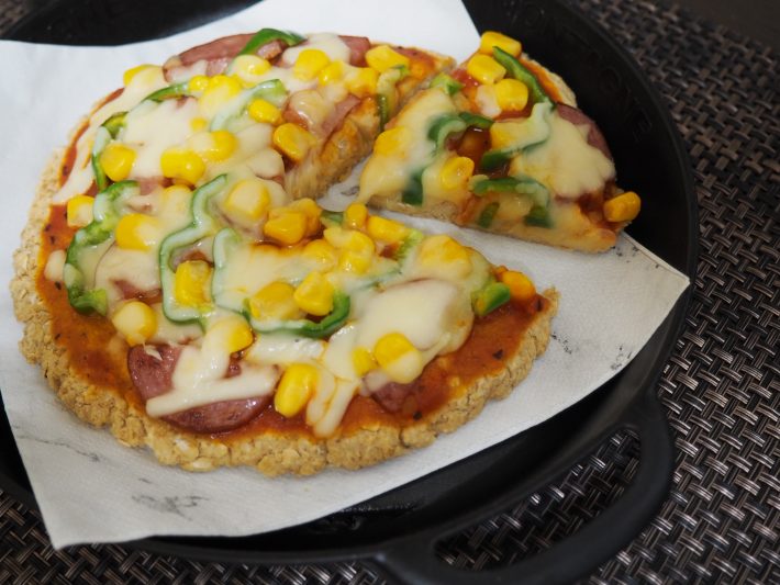 モチッ、ダイエットピザの簡単作り方。小麦粉・卵・油不使用で嬉しい