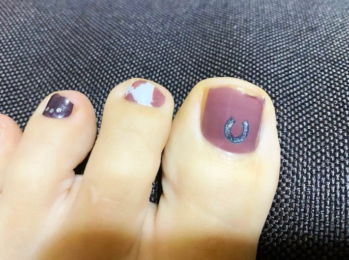 つけて3日経過したネイルシールの様子