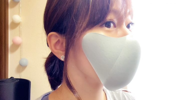 顔を大きく動かしてもちっともズレない