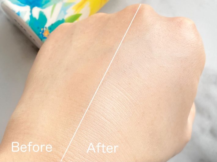 白浮きせずにトーンアップがかなう