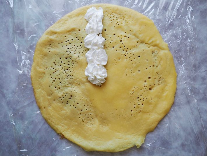 クレープ作り、トッピング1