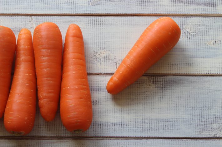 にんじんがまるまる一本詰まっていたことも