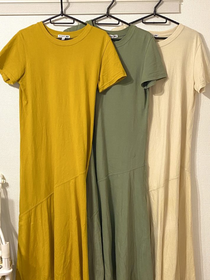 ユニクロのロングワンピース