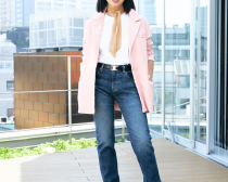 ピンクはトラッドっぽいアイテムを選ぶことが多い