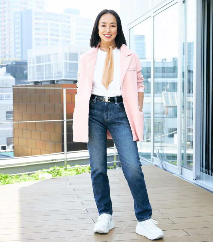 ピンクはトラッドっぽいアイテムを選ぶことが多い