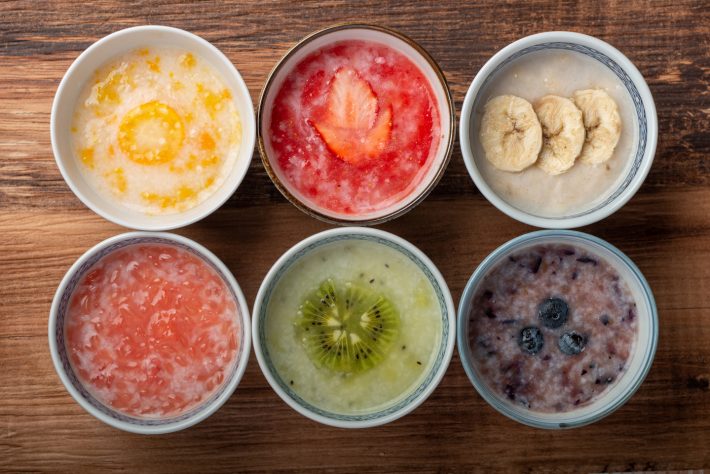 甘酒スムージーは彩りも美しくて素敵