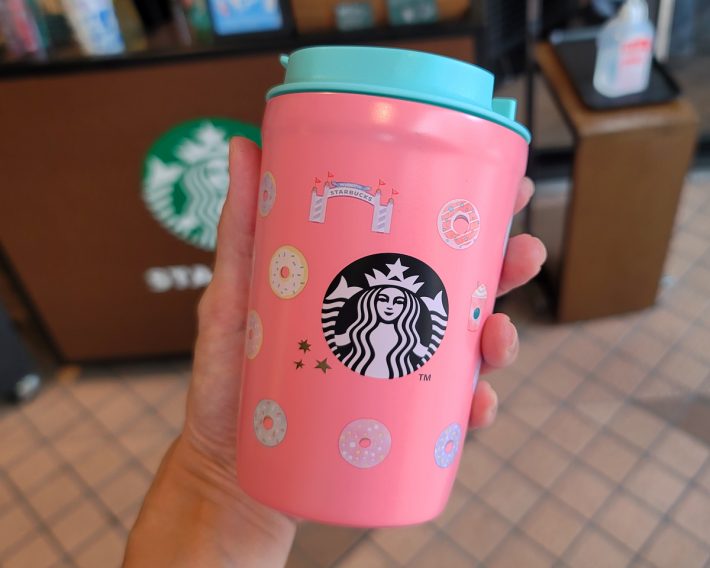 ドーナツとピンクが好きなので、ステンレス製のコレにしました！