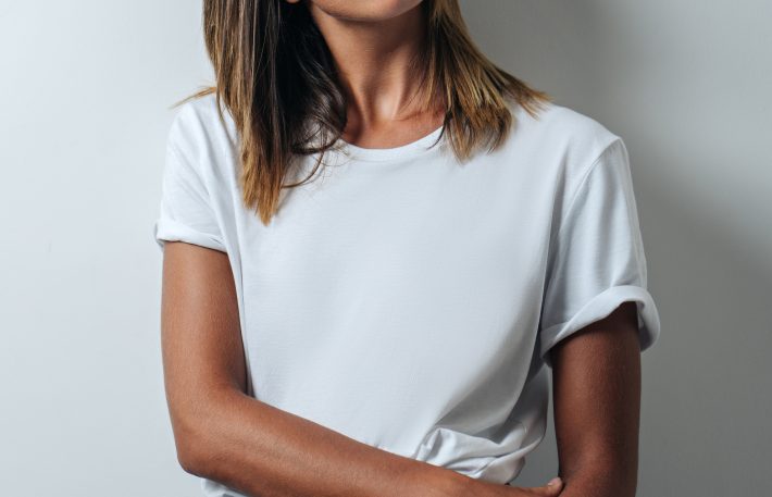 息子のTシャツを借りて買物へ