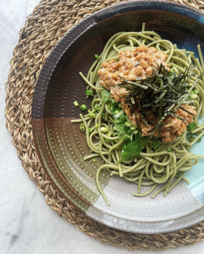 数日前に、加治さんが自分で作って撮影したぶっかけそば