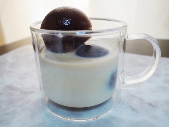 コーヒー氷豆乳