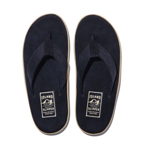 〈ISLAND SLIPPER〉PTU202U / BLACK ULTRA-SUEDE (W)
