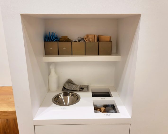 カウンターも至ってシンプル