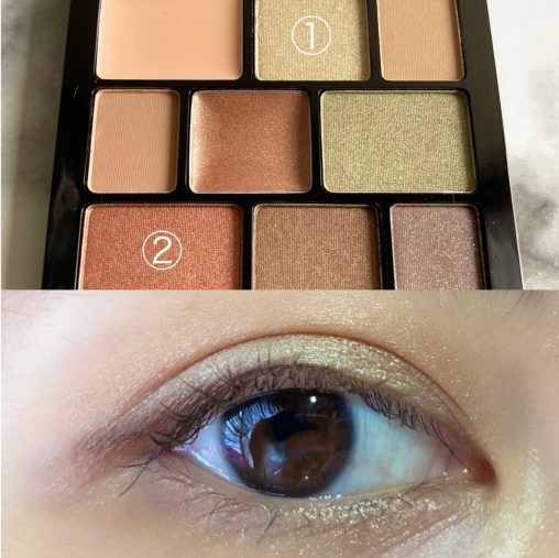 パターン2｜9色アイシャドウを使ったフレッシュ