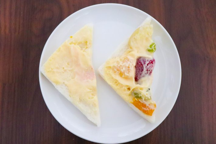 ローソン「八天堂監修 かすたーどフルーツミックスサンド」