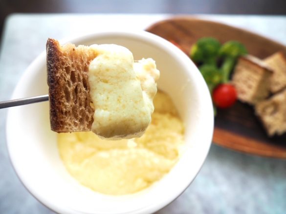 玄米パンにはチーズがジュワッとしみ込みます。2