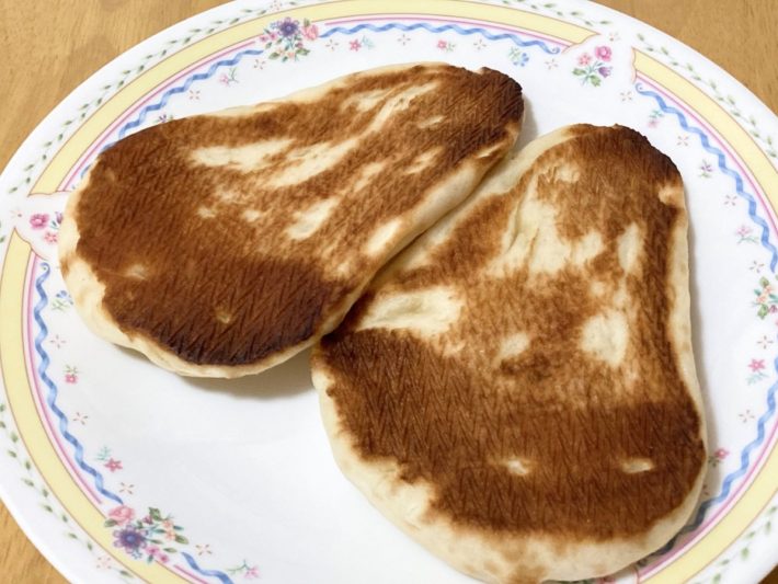 裏面にはこんがり焼き色がついてる