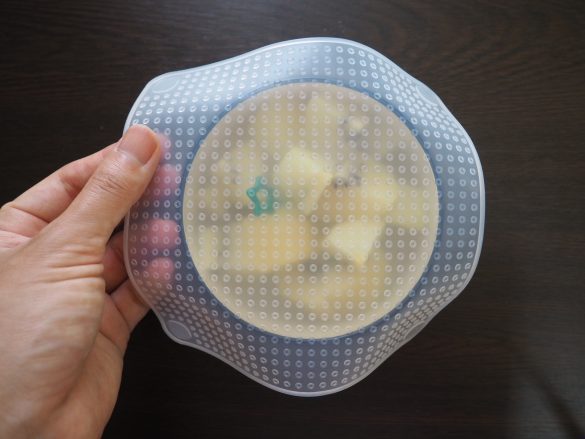 中サイズのシリコンラップに変えてみることに。