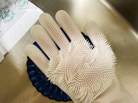 ブラシがモジャモジャしてます。