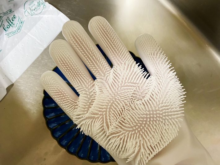 ブラシがモジャモジャしてます。