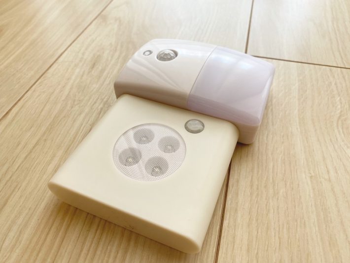 ダイソーとIKEAのセンサーライト比較