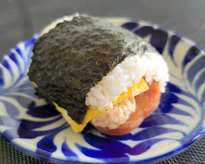 自作のSPAMむすび