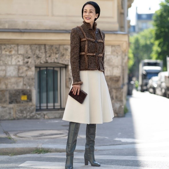 クローゼットから選んだ気に入りのお洋服