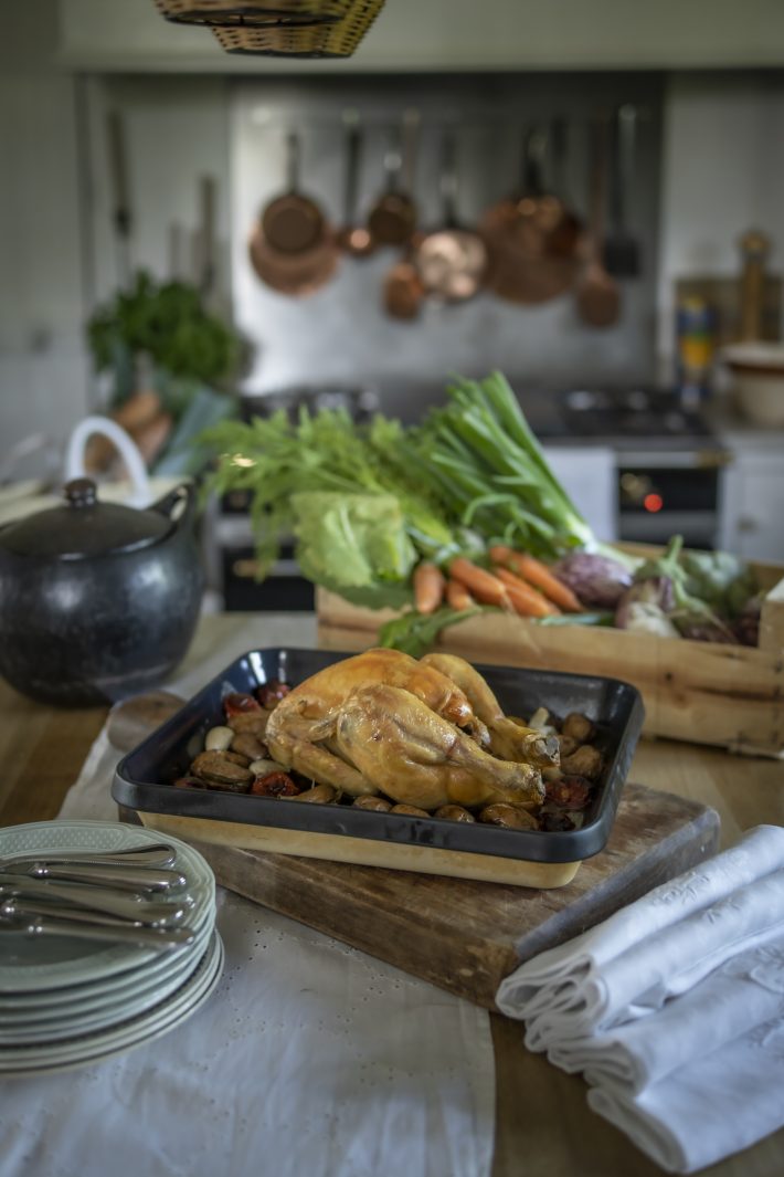 おいしそうに焼き上がったチキン。