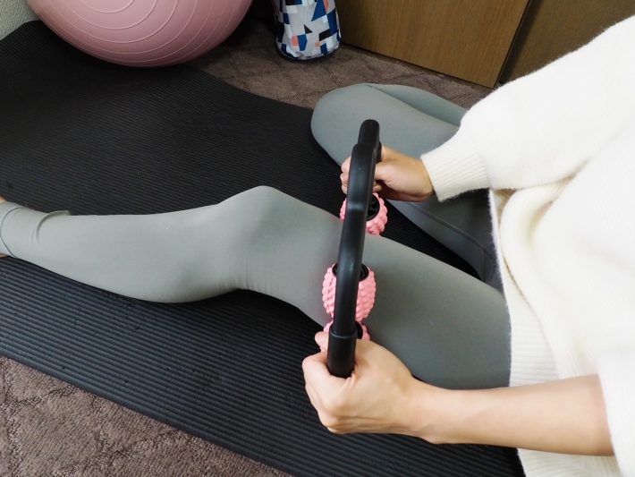 均一な圧をかけながら、むくみを押し流してくれる感じ