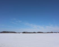 帯広、冬の十勝平野