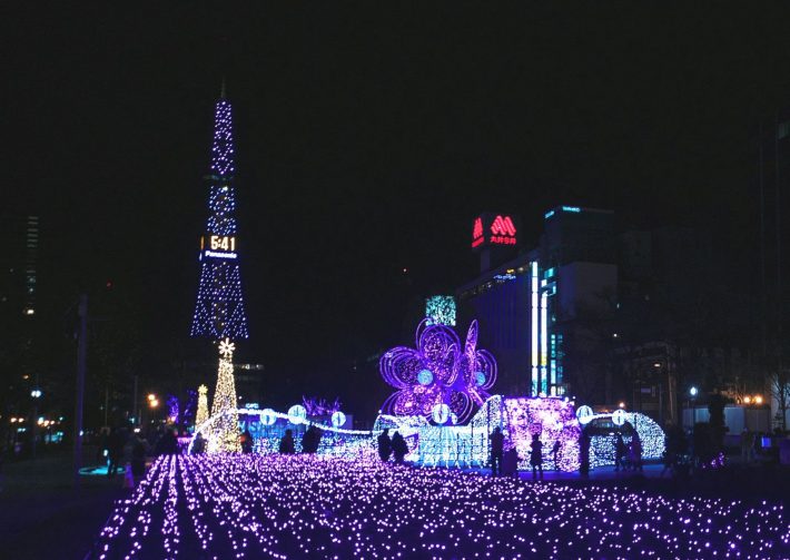 札幌（札幌・テレビ塔とホワイトイルミネーション）