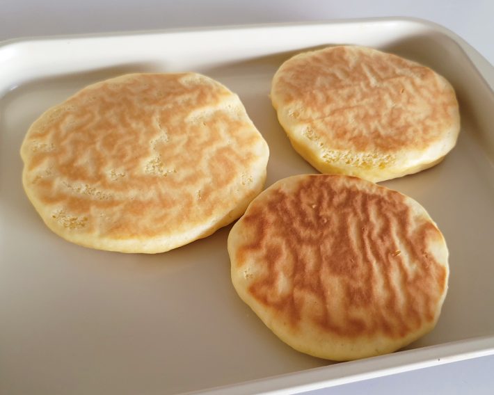 柄の出方は使うフライパンや火力によって若干変わってきますが、どれもトラ柄！