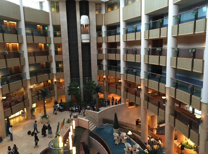 宿泊したホテルの写真（紀子さん提供）