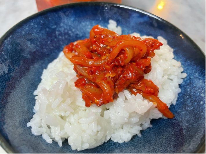 ほかほかごはんに合う！ニンニクの風味も絶妙