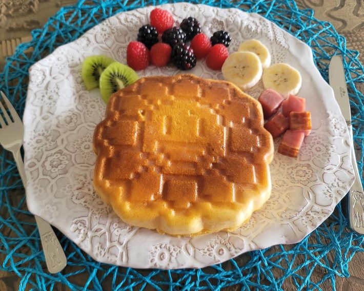 九州パンケーキは普通のパンケーキとはまったく違うコク深い味わいが特徴的