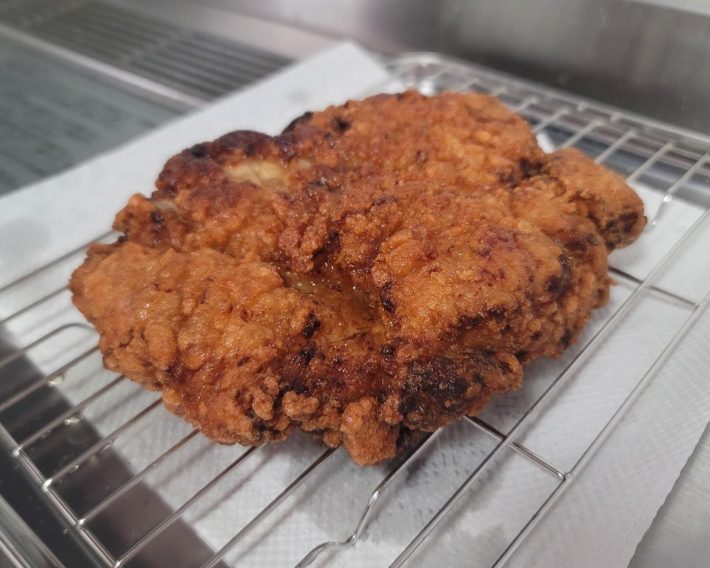 予熱で火を通すくらいが理想的