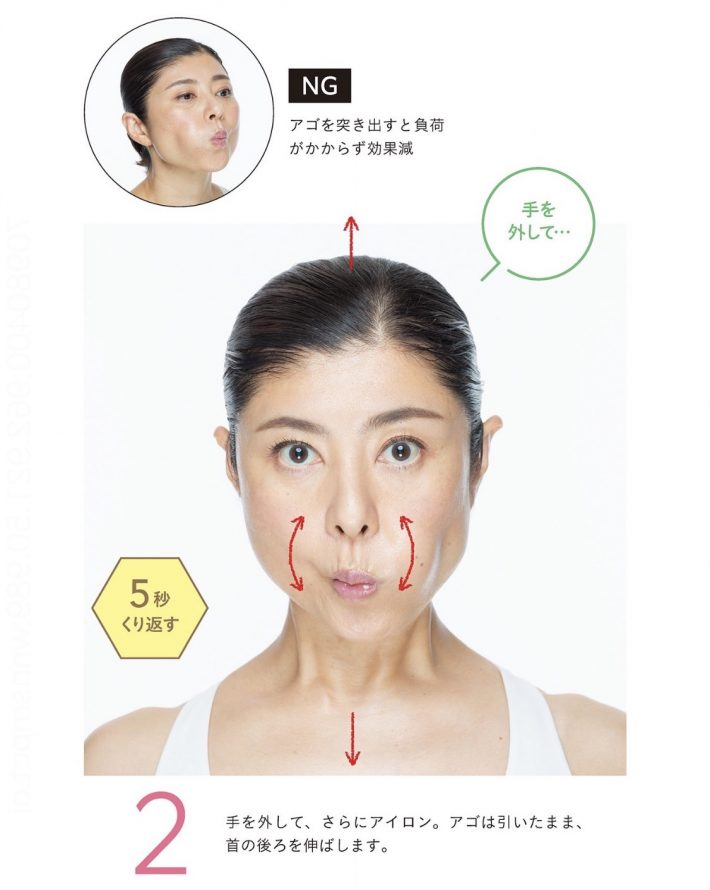 〈ほうれい線修正〉口輪筋プッシュ with ハンド2