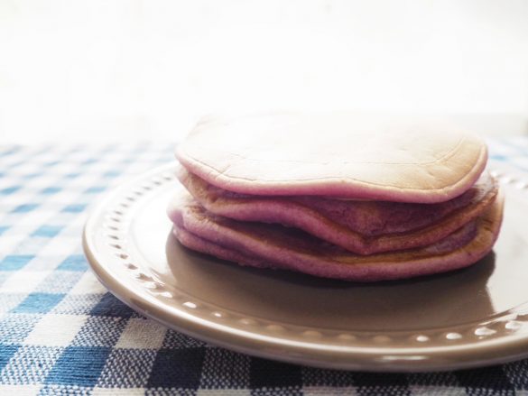 袋半分の粉で3枚焼けます。