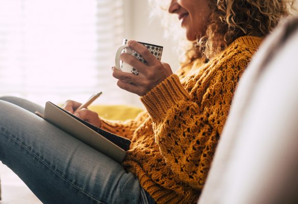 ペンとコーヒー