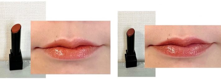 左が[04パンプキンワイン]で、右が[05ダークフィグ]