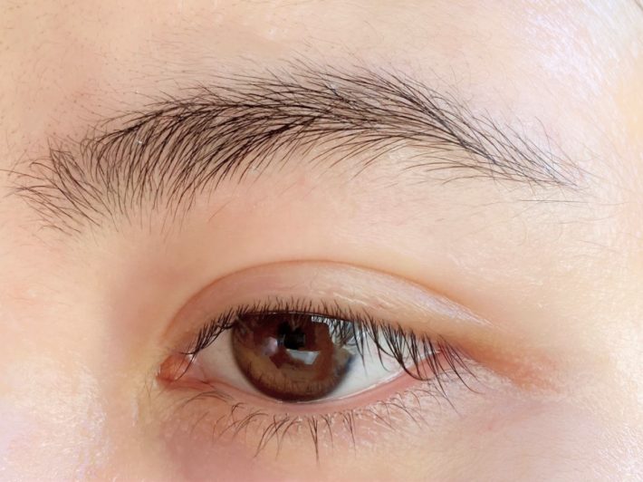 なにもつけていない状態の眉
