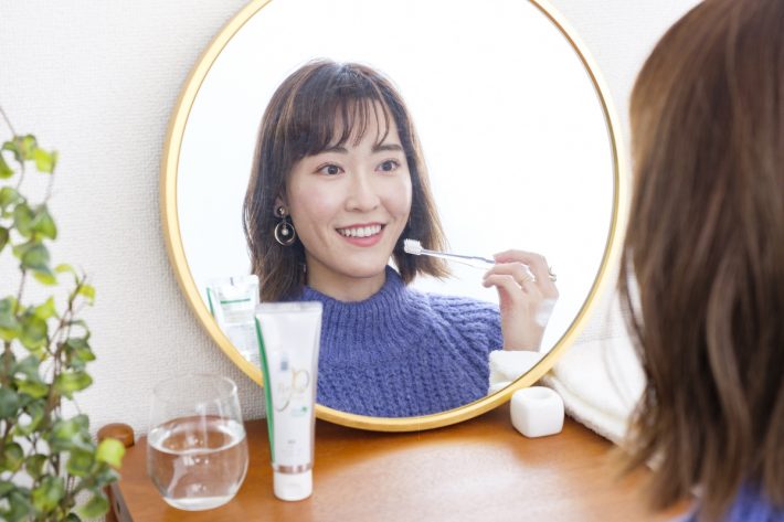 モデルの高橋晴香さんに使ってもらいました