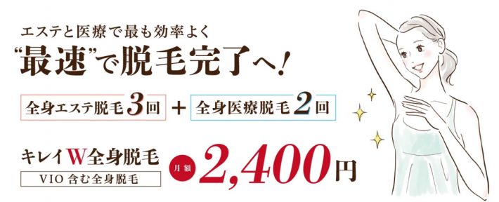 全身脱毛おすすめのサロン・クリニック
