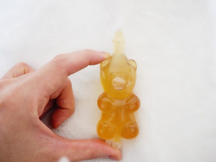 冷凍庫で3時間冷やしたもの