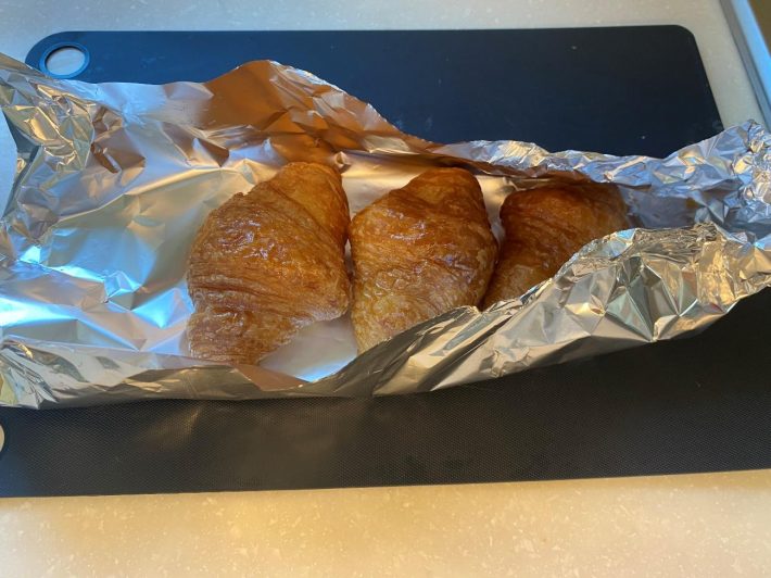 冷凍クロワッサンもおいしく温められます。