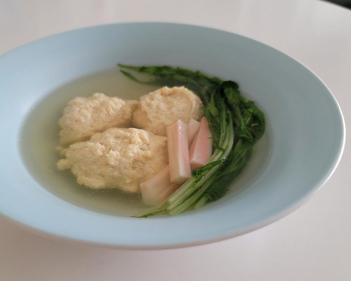 地鶏をひき肉にして肉だんごスープを作ってみた。感動極まりなし。