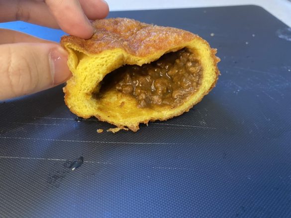 パン生地と中身をどちらも温めるには？