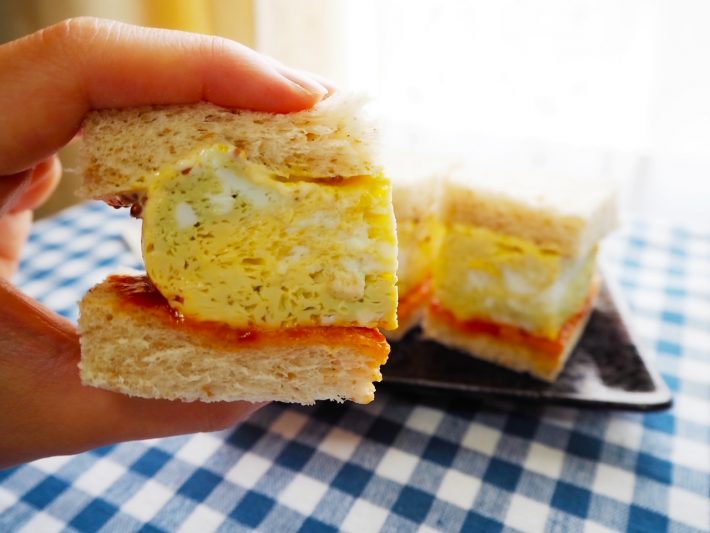 高木沙織さん　ふわふわ卵サンド