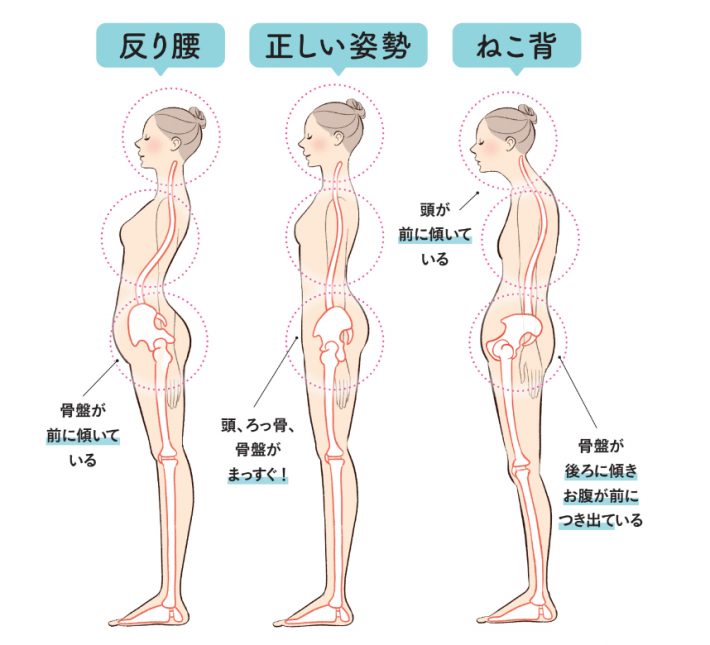 正しい姿勢のキープ