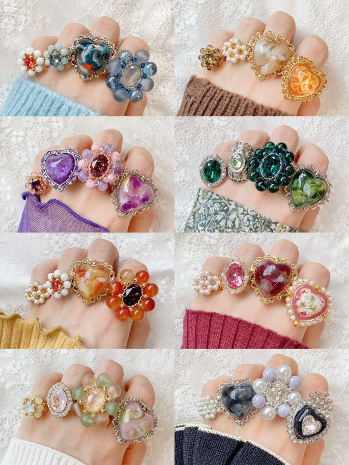 変身コンパクトみたい！夢が詰まったキラキラの指輪がかわいい